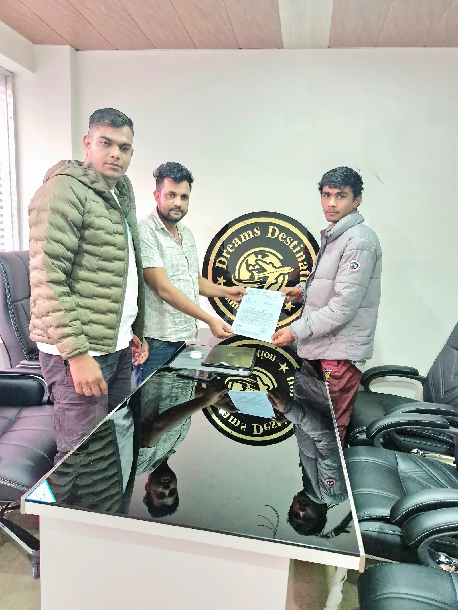 Approved visa celebration