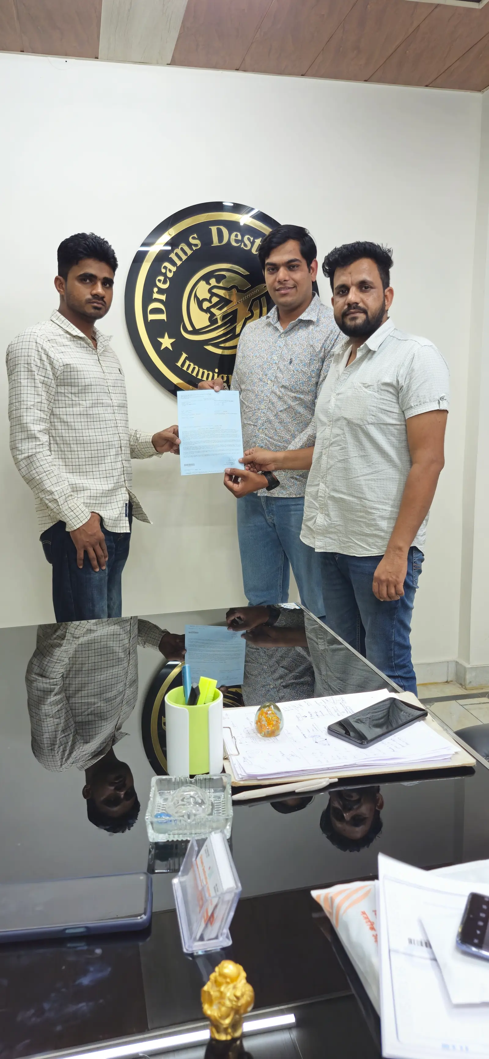 Client with approved file